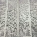 A photo of pages of a dictionary